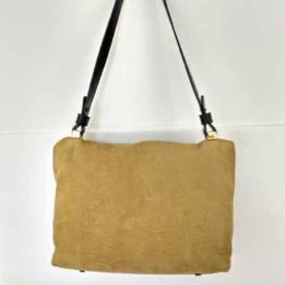 Pauric Sweeney Tan Python and Suede Leather Messenger Bag - Picture 4 of 10